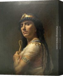 King's Canvas Paintings - King David by Frederick Arthur Bridgman