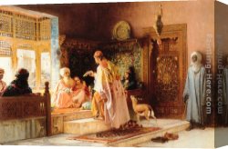 Bridgman Canvas Paintings - The Messenger by Frederick Arthur Bridgman
