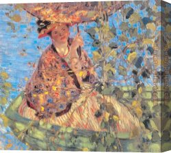 Carl Canvas Paintings - Through the Vines by Frederick Carl Frieseke