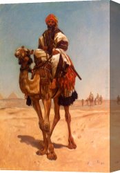 Egyptian Canvas Paintings - An Egyptian Nomad by Frederick Goodall