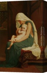 The Foster Mother Canvas Paintings - Mother and Child by Frederick Goodall