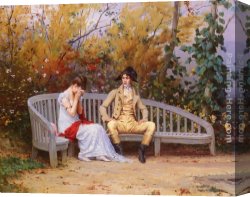 Kaemmerer Canvas Paintings - Le Dispute by Frederick Hendrik Kaemmerer