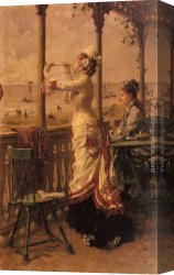 Kaemmerer Canvas Paintings - On The Lookout by Frederick Hendrik Kaemmerer