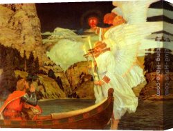 (holy Canvas Paintings - The Knight of the Holy Grail by Frederick Judd Waugh