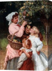 Apple Canvas Paintings - Bob Apple by Frederick Morgan