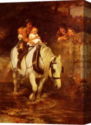 Morgan Canvas Paintings - Steady by Frederick Morgan