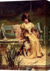 Morgan Canvas Paintings - Where Could He Be by Frederick Morgan