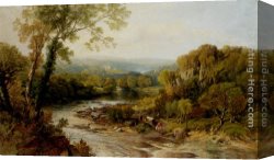 The Piazzetta, Looking Toward The Clock Tower Canvas Paintings - Barden Tower On The Wharf, Yorkshire by Frederick William Hulme