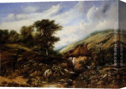 Watts Canvas Paintings - The Mill Stream by Frederick William Watts