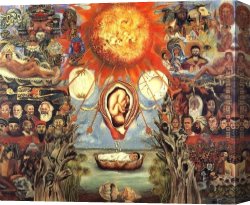 Moses Canvas Paintings - Moses by Frida Kahlo