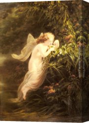 Spirits at Play II Canvas Paintings - The Spirit of the Morning by Fritz Zuber-Buhler