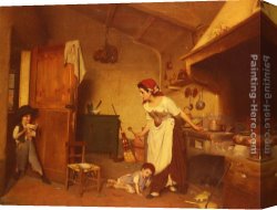 Mask Canvas Paintings - The Mask by Gaetano Chierici