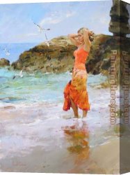 Garmash Canvas Paintings - CHANGING THE TIDE by Garmash