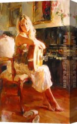 Magic Moments Canvas Paintings - GOLDEN MOMENT by Garmash
