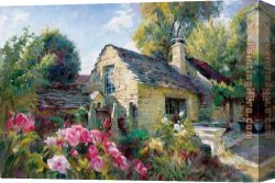 Garmash Canvas Paintings - La Maison De Provence by Garmash