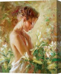 Garmash Canvas Paintings - Lost in Lilies by Garmash