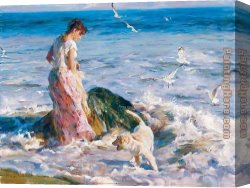 Magic Moments Canvas Paintings - Moments in the Sun by Garmash