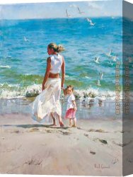Garmash Canvas Paintings - Ocean for Two by Garmash