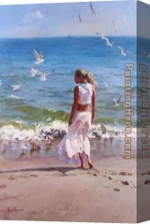 Garmash Canvas Paintings - OCEAN FRONT by Garmash