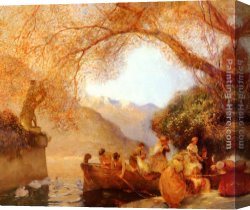 Delicate Canvas Paintings - Le Joli Pied (The Delicate Step) by Gaston de Latouche