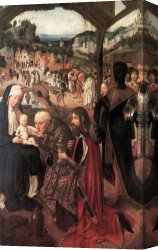 The Adoration of The Magi Canvas Paintings - Adoration of the Magi by Geertgen tot Sint Jans
