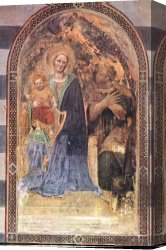 Gentile Canvas Paintings - Madonna with the Child by Gentile da Fabriano