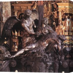 Piet Canvas Paintings - Piet&agrave; by Georg Raphael Donner