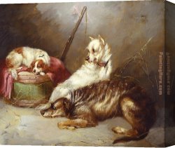 Armfield Canvas Paintings - Before the Hunt by George Armfield