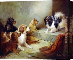 Armfield Canvas Paintings - The Great Debate by George Armfield