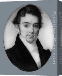 Gentleman Canvas Paintings - Portrait of a Gentleman by George Catlin