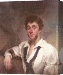 Gentleman Canvas Paintings - Portrait of a Gentleman by George Chinnery