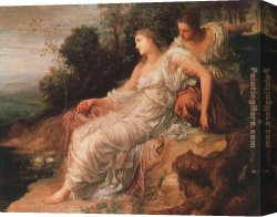 Island, Canvas Paintings - Ariadne on the Island of Naxos by George Frederick Watts