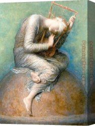 St George And The Dragon, Victory Leading Sketch-model for a Proposed War Memorial Canvas Paintings - Hope by George Frederick Watts