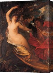 Watts Canvas Paintings - Orlando Pursuing the Fata Morgana by George Frederick Watts