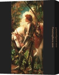 The Torture of St George Canvas Paintings - Sir Galahad by George Frederick Watts