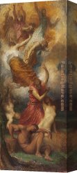 Watts Canvas Paintings - The Creation of Eve by George Frederick Watts