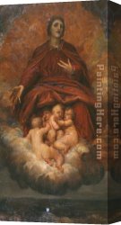 Spirits at Play II Canvas Paintings - The Spirit of Christianity by George Frederick Watts