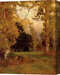 Sunny Afternoon on The Canal Canvas Paintings - Late Afternoon by George Inness