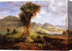 Fun in The Sun VIII Canvas Paintings - The Sun Shower by George Inness