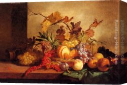 Lance Canvas Paintings - An Exotic Still Life by George Lance