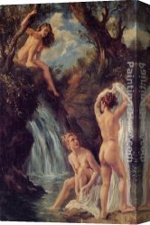 Vague Et La Perle Canvas Paintings - El baño de las ninfas by George Owen Wynne Apperley