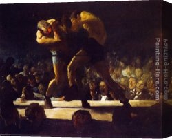 Club Canvas Paintings - Club Night by George Wesley Bellows