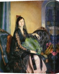 Portrait of Elizabeth Countess of Cork Canvas Paintings - Portrait of Elizabeth Alexander by George Wesley Bellows