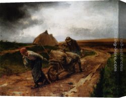 End of a Perfect Day Canvas Paintings - The End of the Day by Georges Laugee