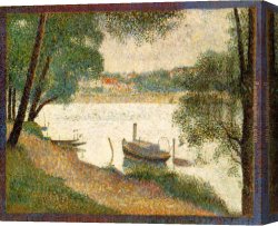 The Torture of St George Canvas Paintings - Gray weather Grande Jatte by Georges Seurat