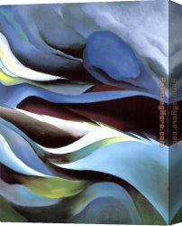 Landscape with a Lake Canvas Paintings - From the Lake No. 1 by Georgia O'Keeffe