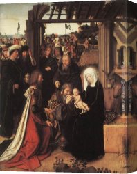 The Adoration of The Magi Canvas Paintings - Adoration of the Magi by Gerard David