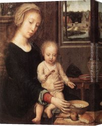 Gerard Canvas Paintings - The Madonna of the Milk Soup by Gerard David