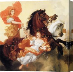 Gerard De Lairesse Canvas Paintings - Apollo and Aurora by Gerard De Lairesse
