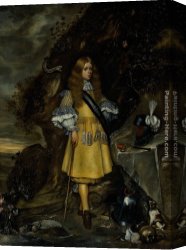 Moses Canvas Paintings - Memorial Portrait of Moses ter Borch by Gerard ter Borch